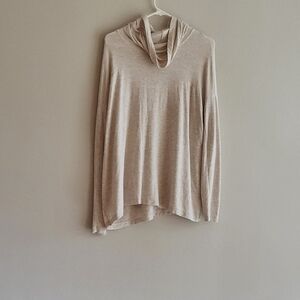 CAbi Cream Cowl Neck Sweater Relaxed Fit
